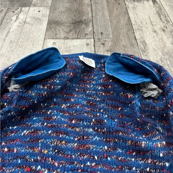 Vintage 80s St John For L. Magnin Variegated Cardigan Mohair Knit Sweater - Picture 4 of 7